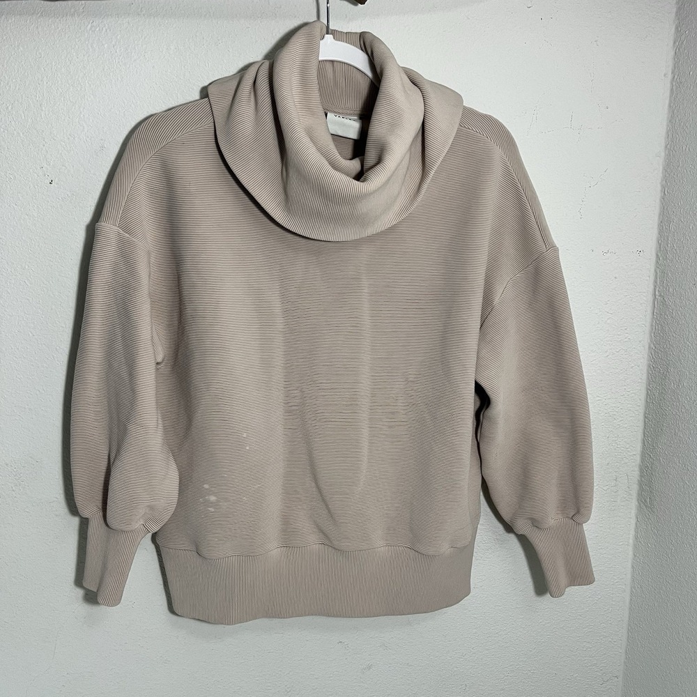 Varley Milton Sweater Women's xSmall Tan Crowl Turtleneck pullover FLAWS*